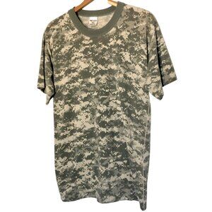 Tru Spec Digital Camo T Shirt Men L Short Sleeve Military Camouflage Vintage USA
